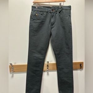 Men's Straight Jeans in Charcoal Gray